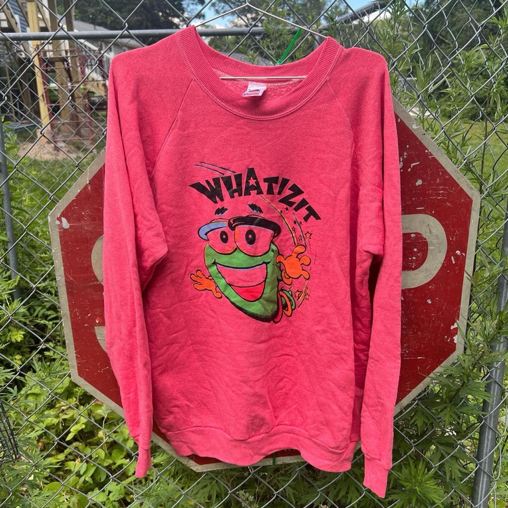 Fruit of the Loom Red Graphic Sweatshirt